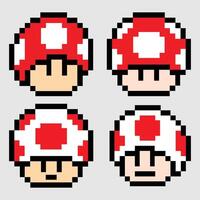The Illustration of Power Mushroom Game Item vector