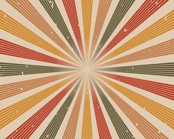 square background in style retro 70s 80s groovy hippie abstract design circus vector
