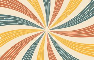 Abstract spiral vintage retro sunburst rays background vector