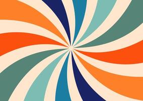 Twisted retro sun burst background with grunge texture vector