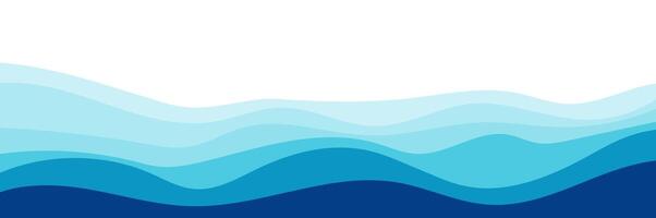 Blue waves, dynamic soft curve. Design background for backdrop or presentation vector