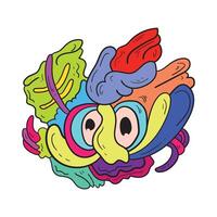 psychedelic doodles for your designs vector