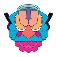psychedelic doodles for your designs vector