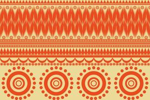 African boho eclectic design The embroidered border adds a touch of elegance and cultural richness. This makes it suitable for various fabric applications Ethnic inspired design combines yellow orange vector