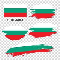 Set of flags of Bulgaria vector