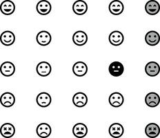 Feedback Outline Icon Collection. Thin Line Set contains such Icons as Rating, Testimonials, Quick Response, Satisfaction and more. Simple web icons set. vector