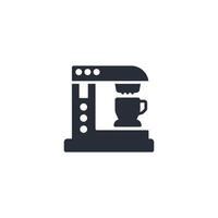 coffee machine icon. .Editable stroke.linear style sign for use web design,logo.Symbol illustration. vector