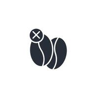 no caffeine icon. .Editable stroke.linear style sign for use web design,logo.Symbol illustration. vector