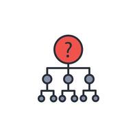 inquiry icon. .Editable stroke.linear style sign for use web design,logo.Symbol illustration. vector