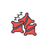 Pillow icon. .Editable stroke.linear style sign for use web design,logo.Symbol illustration. vector
