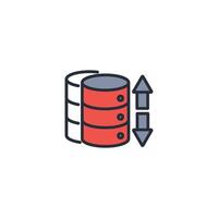 Data Collection icon. .Editable stroke.linear style sign for use web design,logo.Symbol illustration. vector