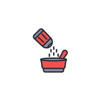 seasoning icon. .Editable stroke.linear style sign for use web design,logo.Symbol illustration. vector