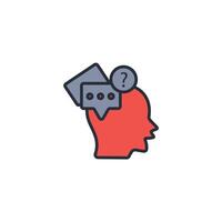 opinion icon. .Editable stroke.linear style sign for use web design,logo.Symbol illustration. vector
