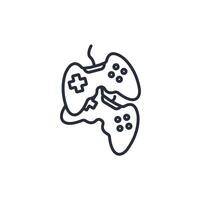 Game controller icon. .Editable stroke.linear style sign for use web design,logo.Symbol illustration. vector