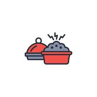 Food icon. .Editable stroke.linear style sign for use web design,logo.Symbol illustration. vector