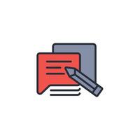 feedback icon. .Editable stroke.linear style sign for use web design,logo.Symbol illustration. vector