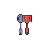 utensils icon. .Editable stroke.linear style sign for use web design,logo.Symbol illustration. vector