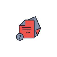 questionnaire icon. .Editable stroke.linear style sign for use web design,logo.Symbol illustration. vector