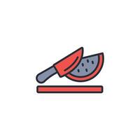 Knife icon. .Editable stroke.linear style sign for use web design,logo.Symbol illustration. vector
