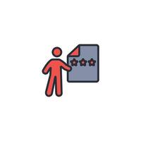 experience icon. .Editable stroke.linear style sign for use web design,logo.Symbol illustration. vector
