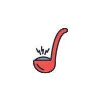 Ladle icon. .Editable stroke.linear style sign for use web design,logo.Symbol illustration. vector
