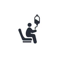 chemotherapy icon. .Editable stroke.linear style sign for use web design,logo.Symbol illustration. vector