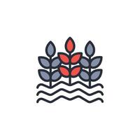 agriculture icon. .Editable stroke.linear style sign for use web design,logo.Symbol illustration. vector