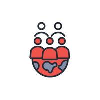 culture icon. .Editable stroke.linear style sign for use web design,logo.Symbol illustration. vector