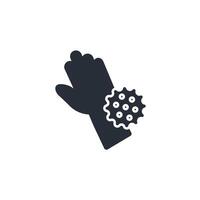 skin cancer icon. .Editable stroke.linear style sign for use web design,logo.Symbol illustration. vector