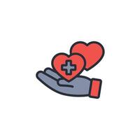 healthcare icon. .Editable stroke.linear style sign for use web design,logo.Symbol illustration. vector