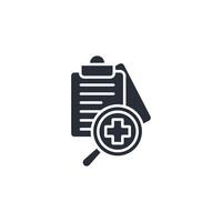 diagnosis icon. .Editable stroke.linear style sign for use web design,logo.Symbol illustration. vector