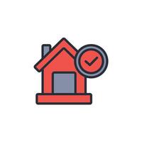 housing icon. .Editable stroke.linear style sign for use web design,logo.Symbol illustration. vector
