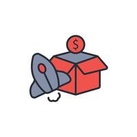 Launch icon. .Editable stroke.linear style sign for use web design,logo.Symbol illustration. vector