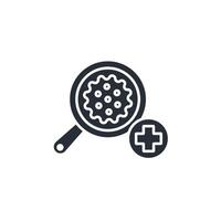 research cancer icon. .Editable stroke.linear style sign for use web design,logo.Symbol illustration. vector