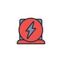 Energy icon. .Editable stroke.linear style sign for use web design,logo.Symbol illustration. vector
