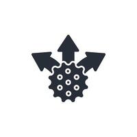 metastasis icon. .Editable stroke.linear style sign for use web design,logo.Symbol illustration. vector