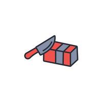Butter icon. .Editable stroke.linear style sign for use web design,logo.Symbol illustration. vector