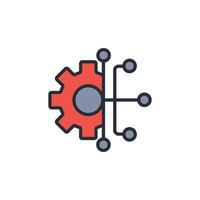 Technology icon. .Editable stroke.linear style sign for use web design,logo.Symbol illustration. vector