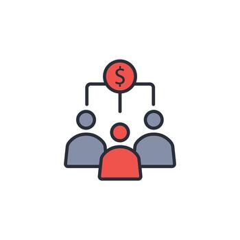 Backers icon. .Editable stroke.linear style sign for use web design,logo.Symbol illustration. vector