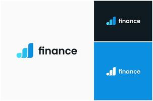 Finance Accounting Business Consulting Financial Growth Chart Graph Logo Design Illustration vector