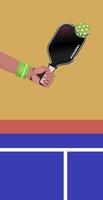 Pickleball sport background vector