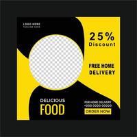 Social media banner post template vector