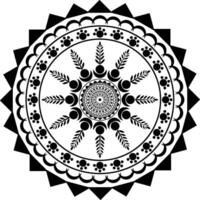flower Mandal design Template Design vector