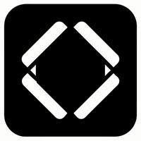 draw square black fill icon vector