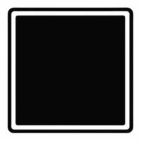 draw square black fill icon vector