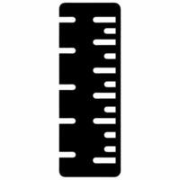 ruler vertical black fill icon vector