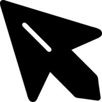 arrow right black fill icon vector