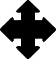 arrow right black fill icon vector