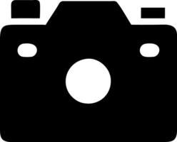 camera black fill icon vector