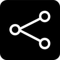 share from square black fill icon vector